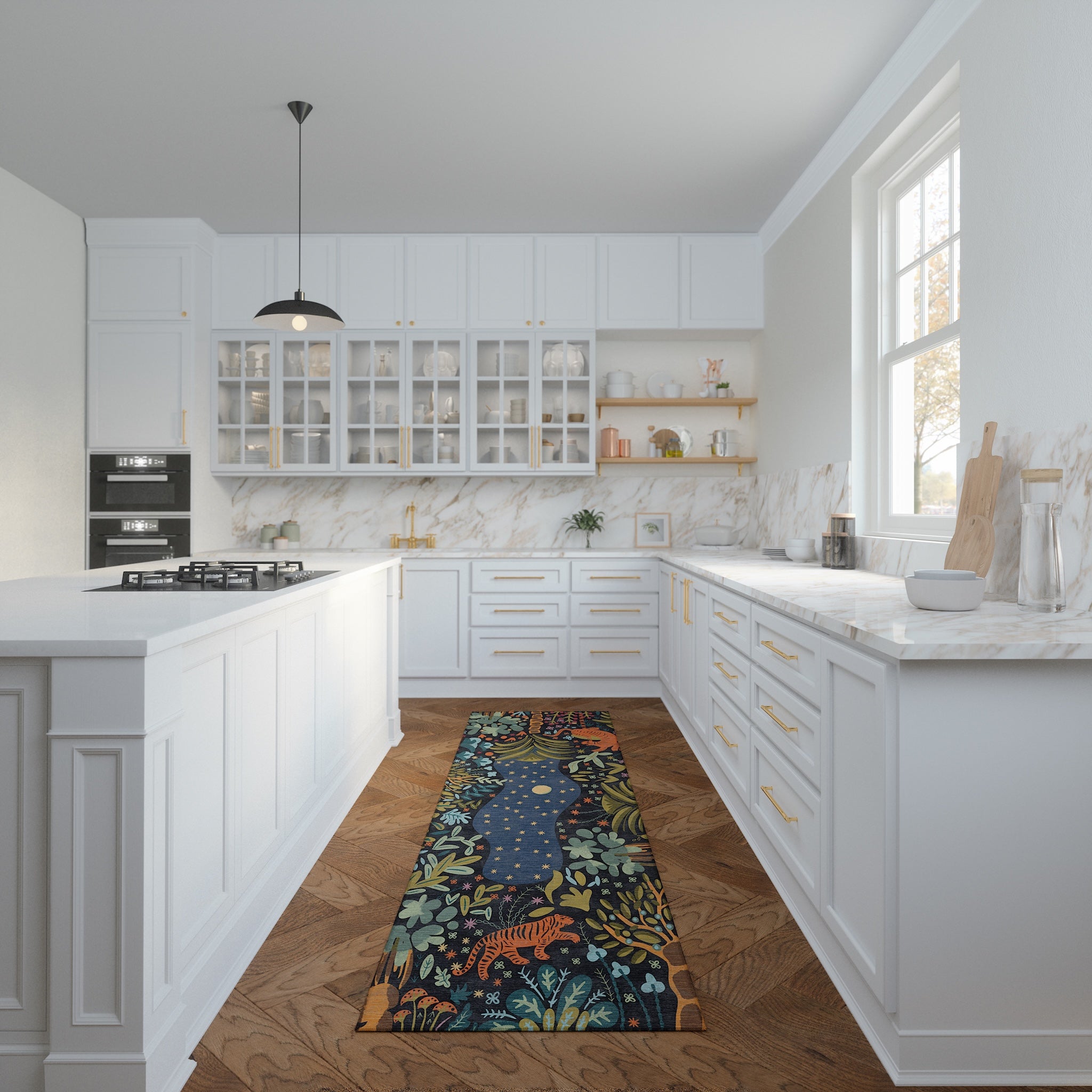 Liora Tapis D'Inspiration Naturelle Forestière