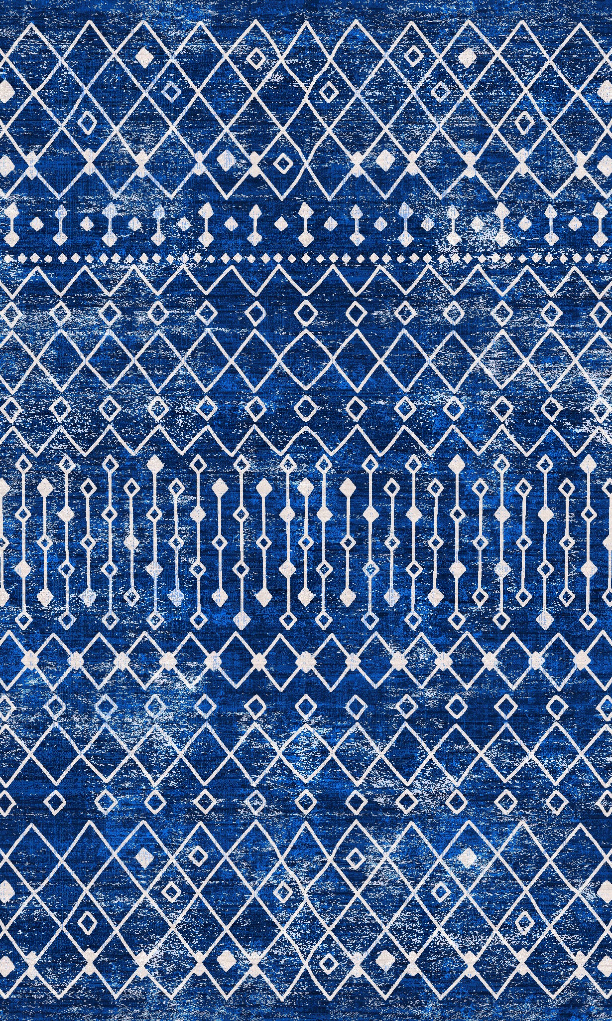 Dixie Moderne geometrisk tribal-tæppe