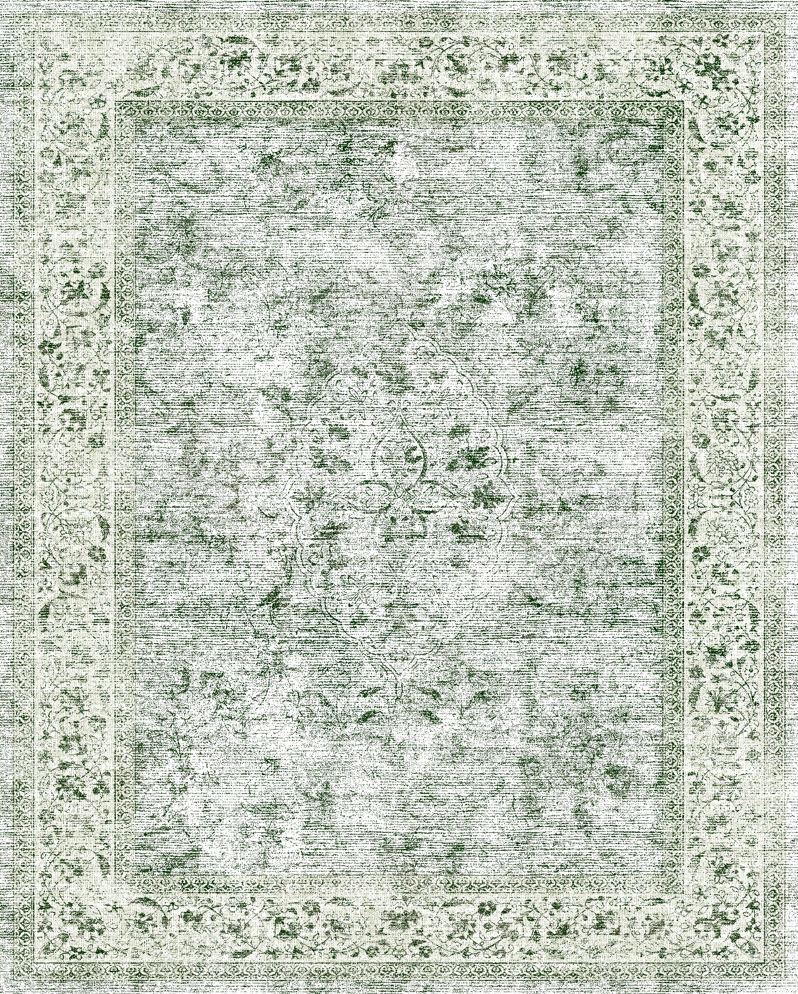 Aria Vintage Distressed Floral Rug