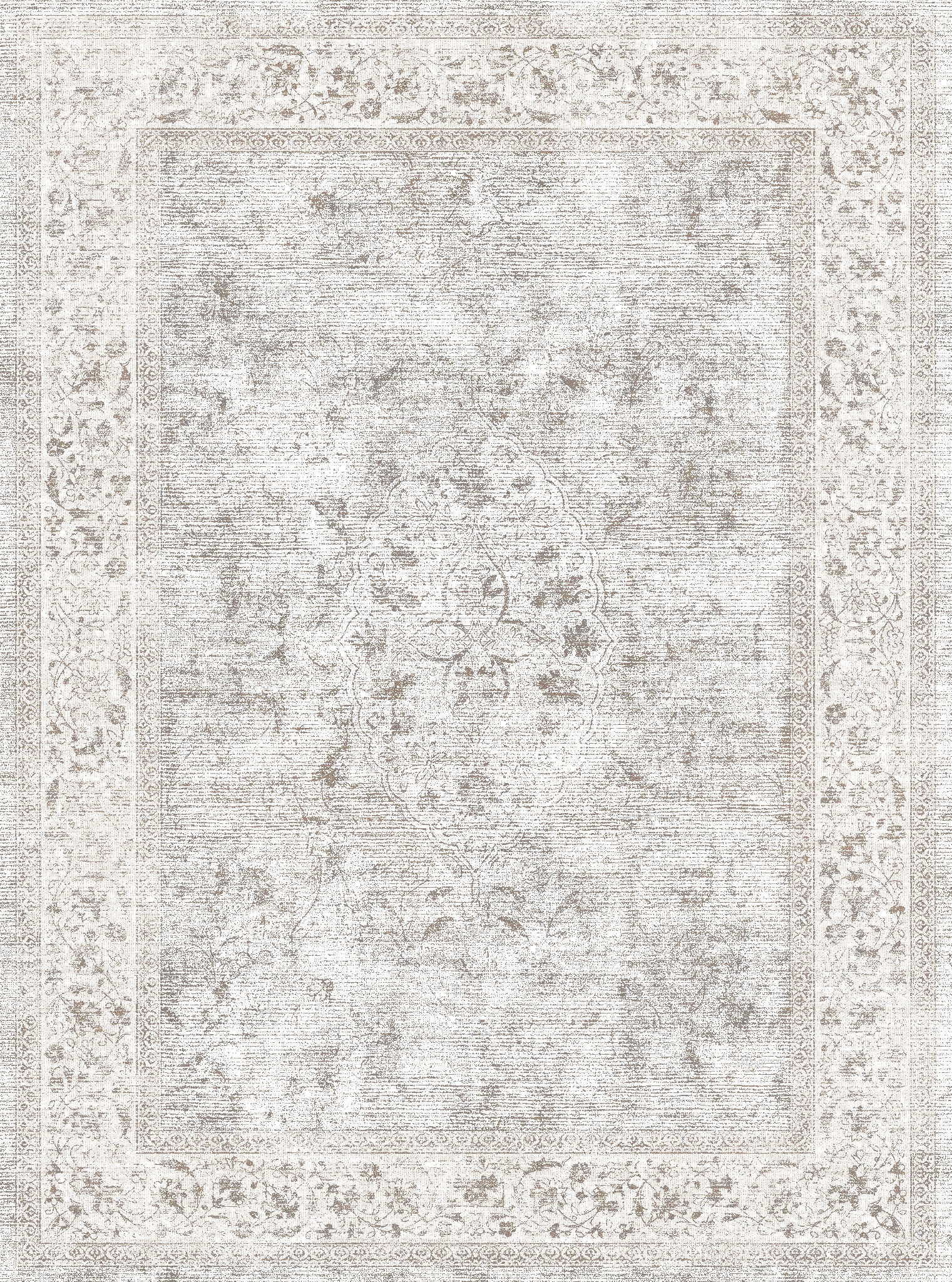 Aria Vintage Distressed Floral Rug