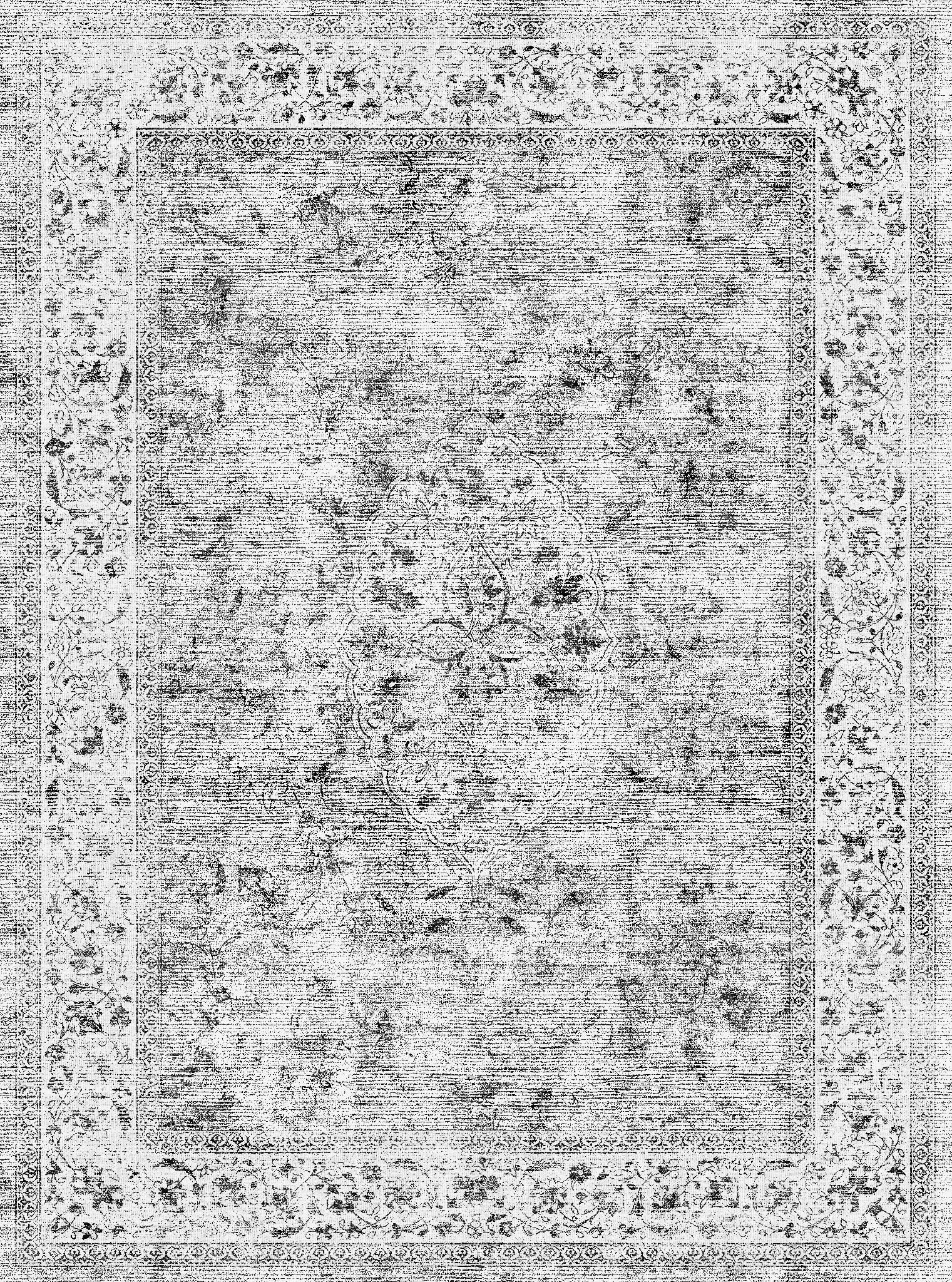 Aria Vintage Distressed Floral Rug