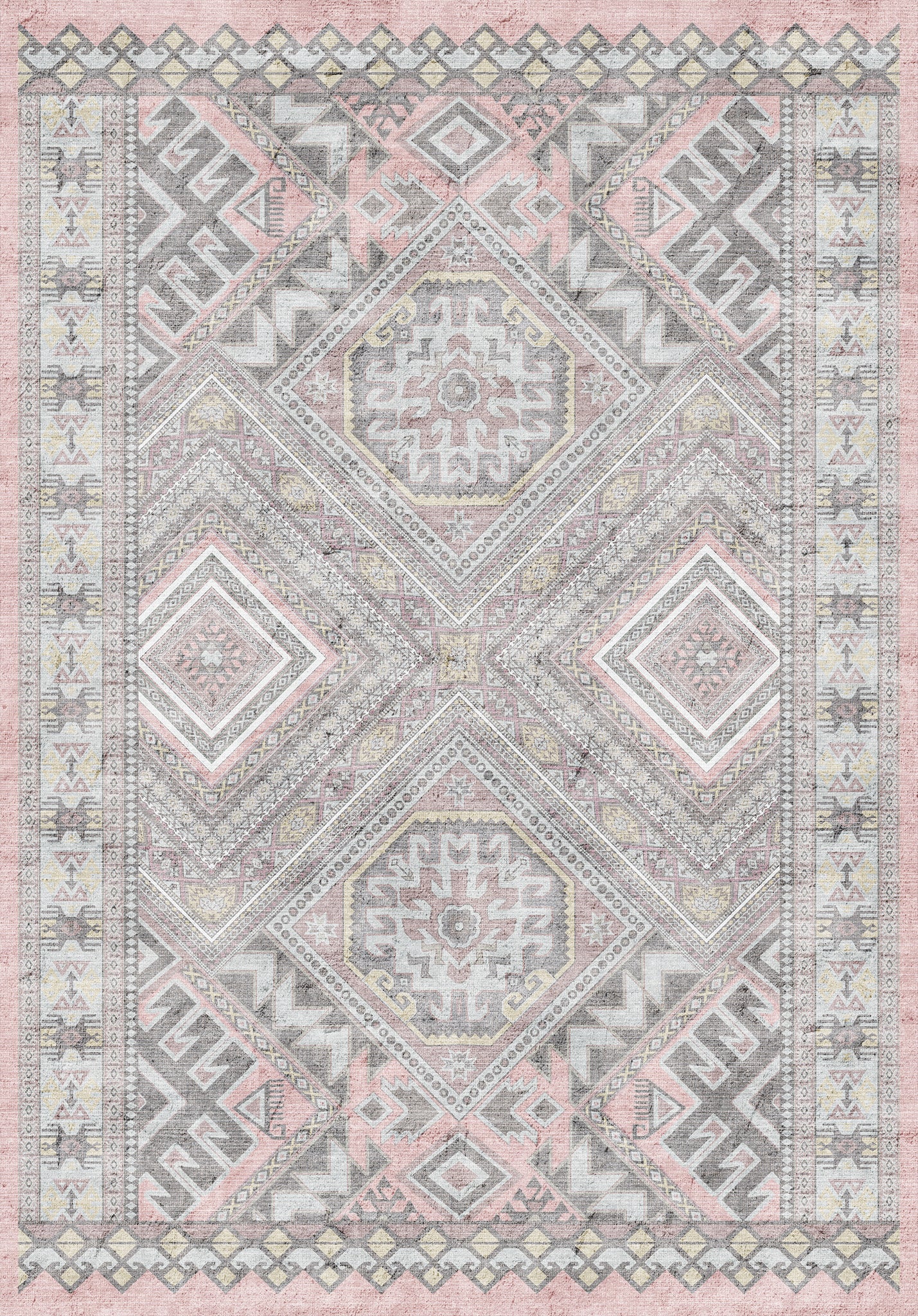 Caria Ornamental Tribal Medallion Rug