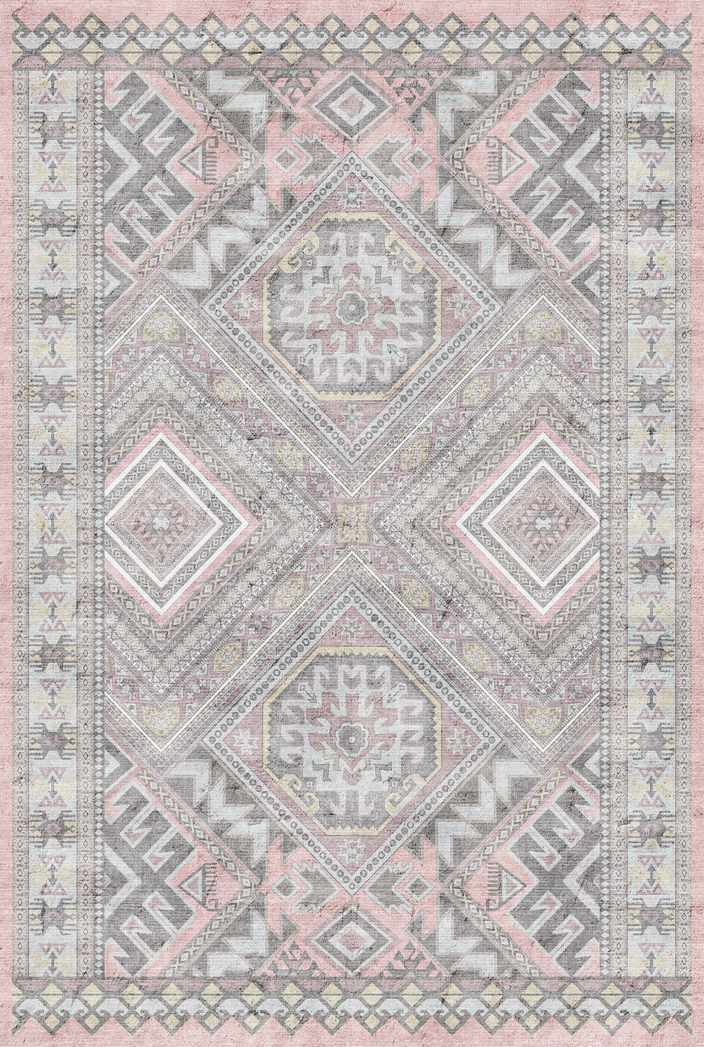 Caria Ornamental Tribal Medallion Rug