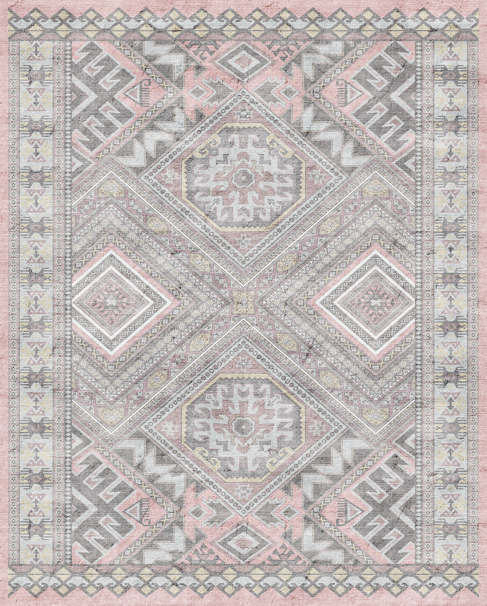 Caria Ornamental Tribal Medallion Rug