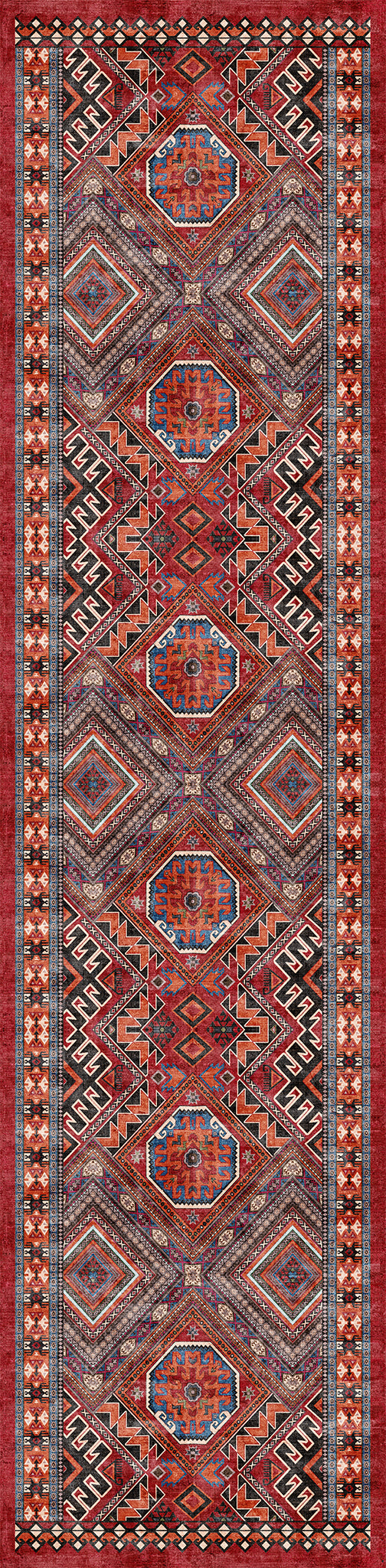 Caria Ornamental Tribal Medallion Rug