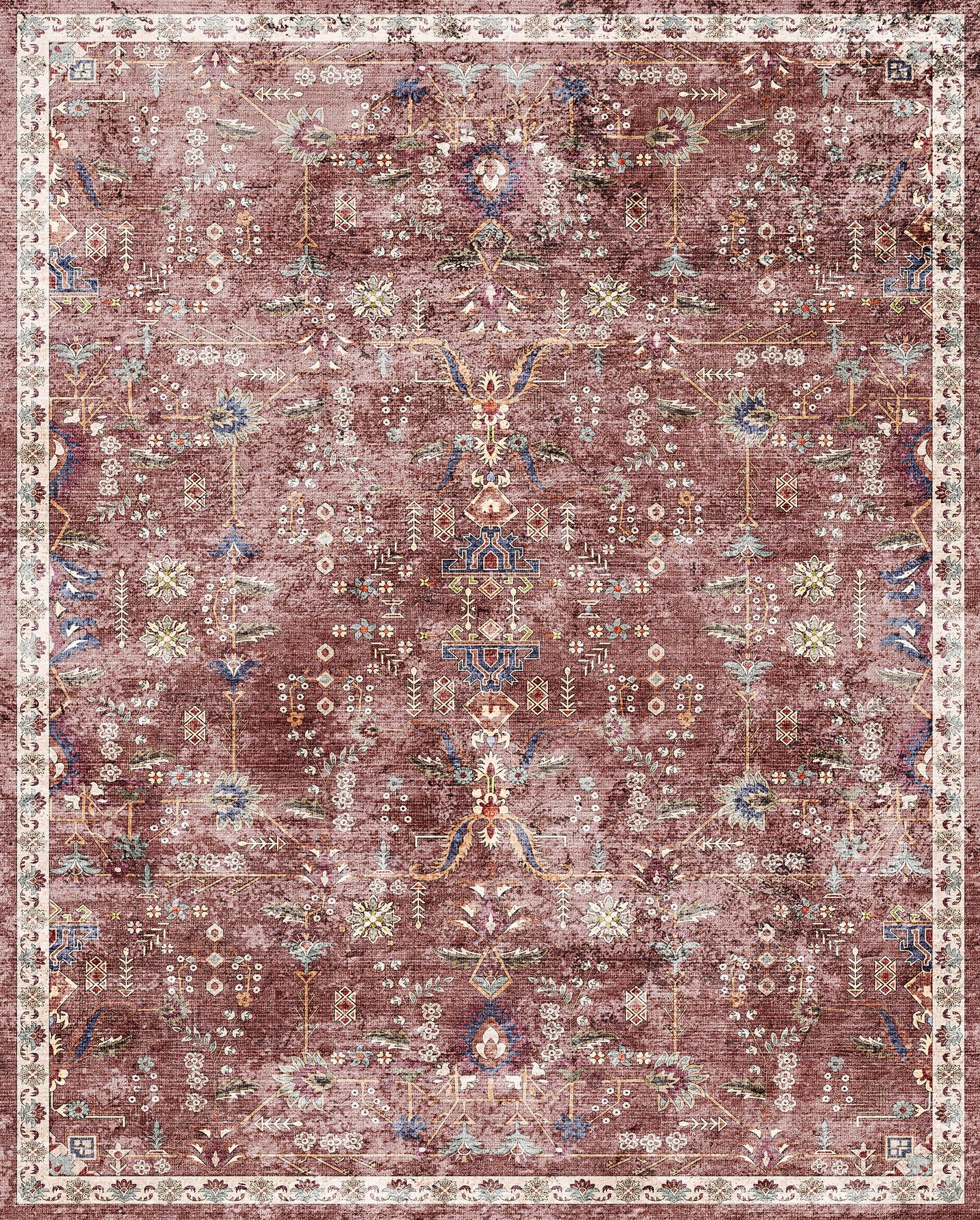 Zayna Ornamental Floral Rug