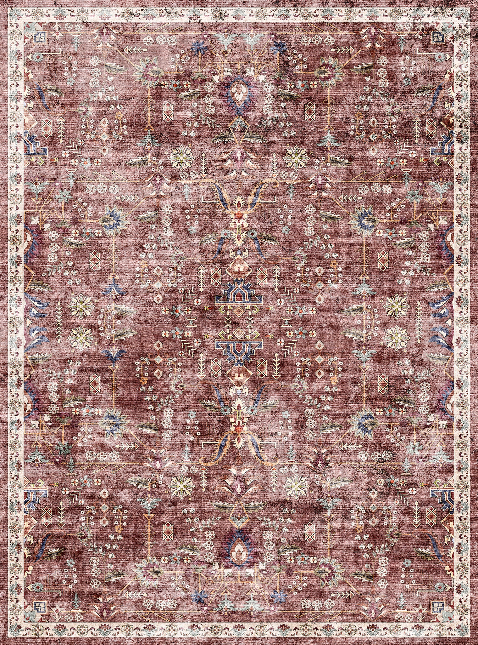 Zayna Ornamental Floral Rug