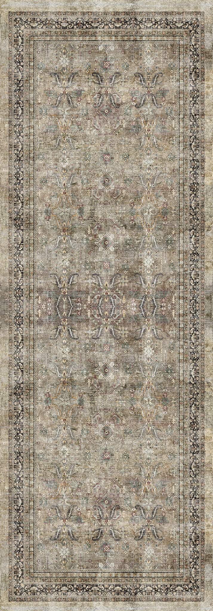 Sabra Distressed Ornamental Rug