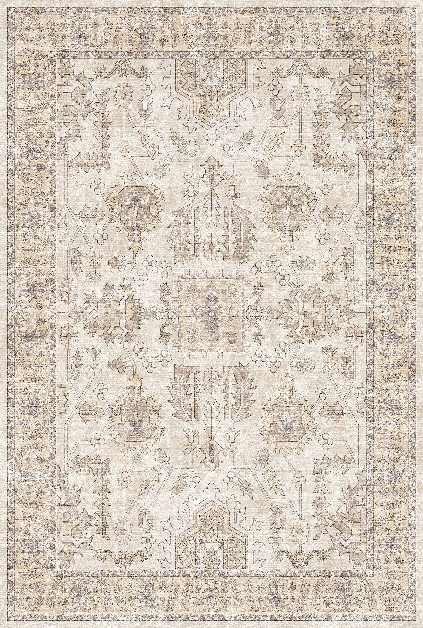 Zoe Distressed Ornamental Rug