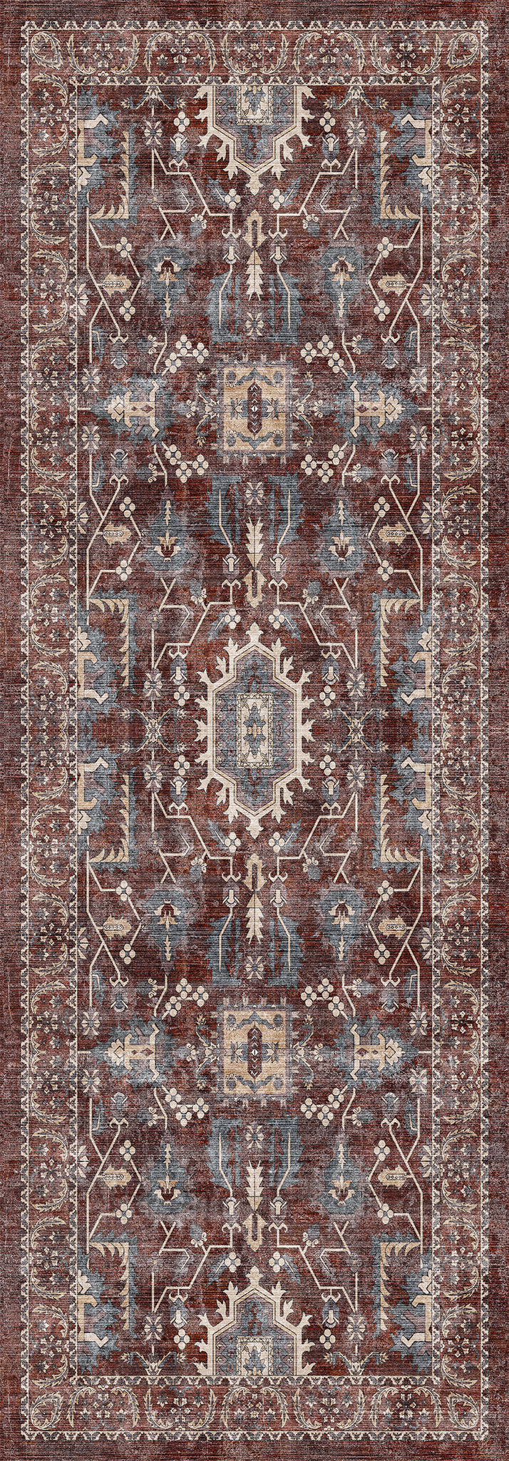 Zoe Distressed Ornamental Rug