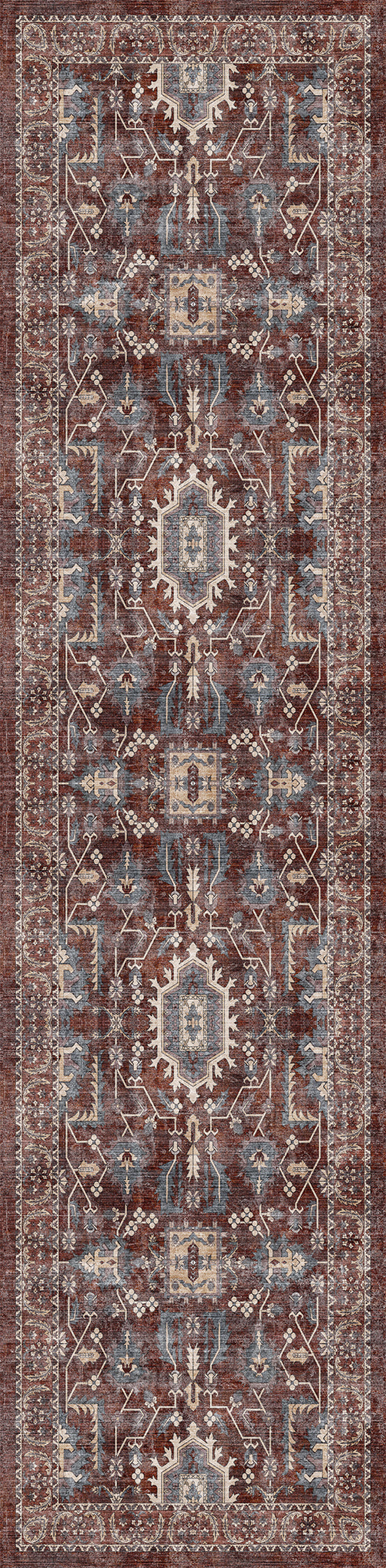 Zoe Distressed Ornamental Rug