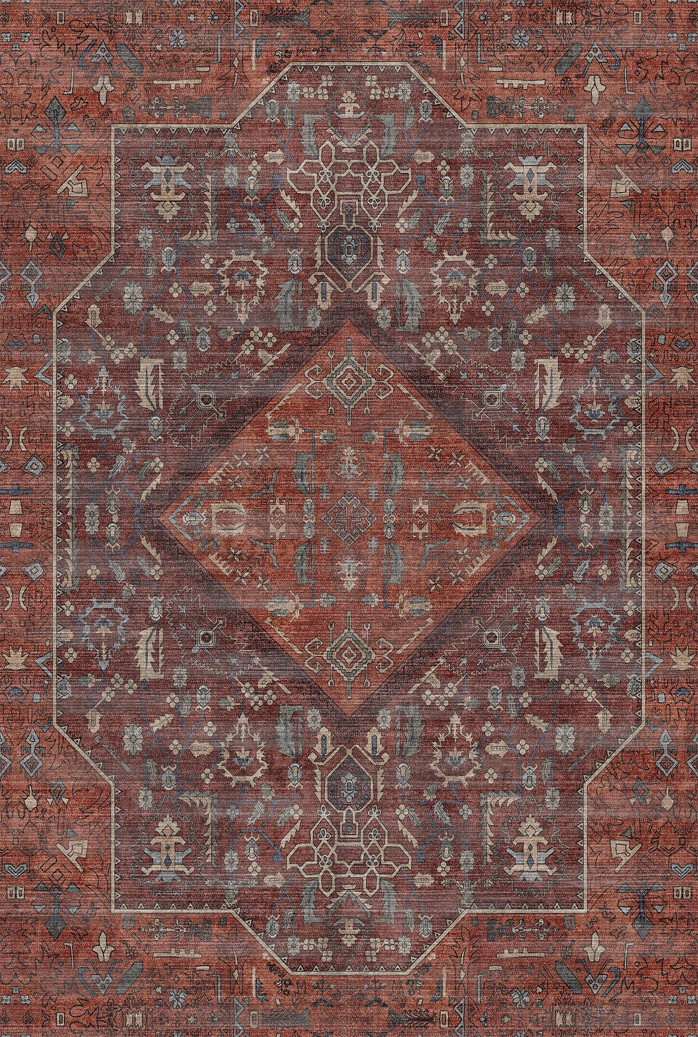 Elliot Geometric Medallion Rug