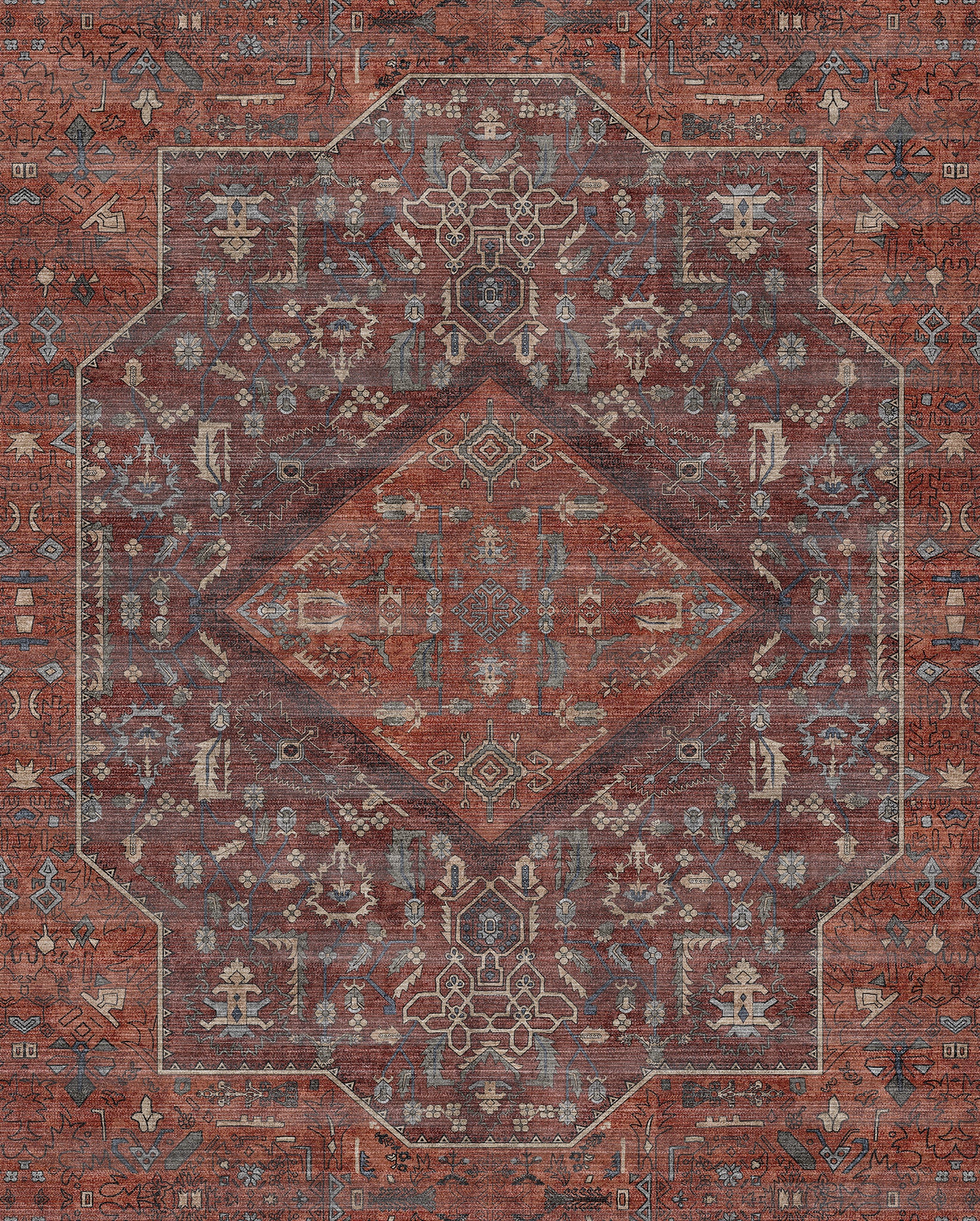 Elliot Geometric Medallion Rug