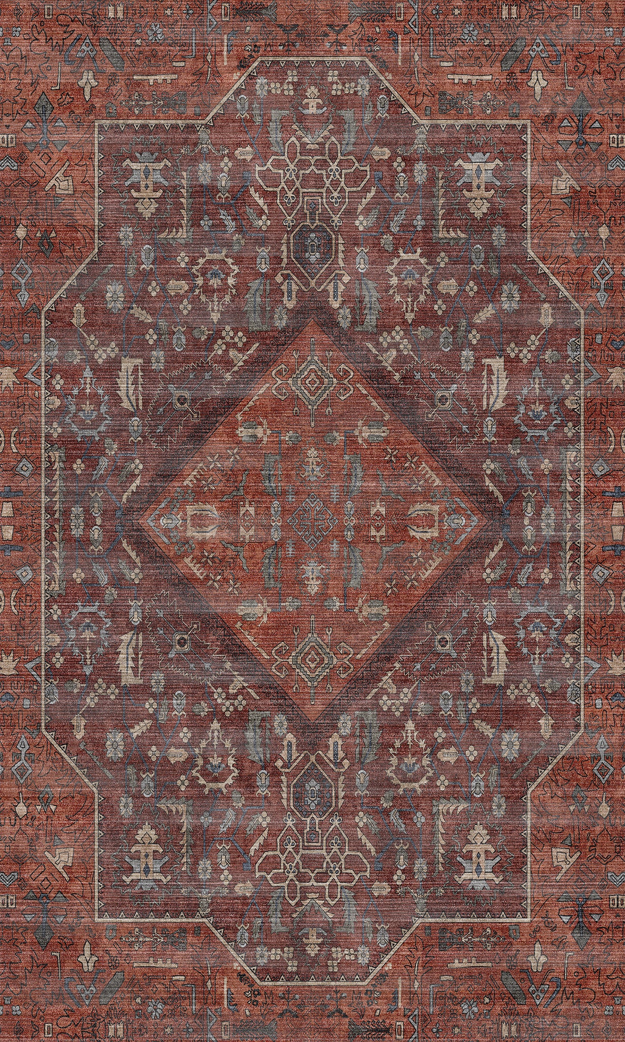 Elliot Geometric Medallion Rug