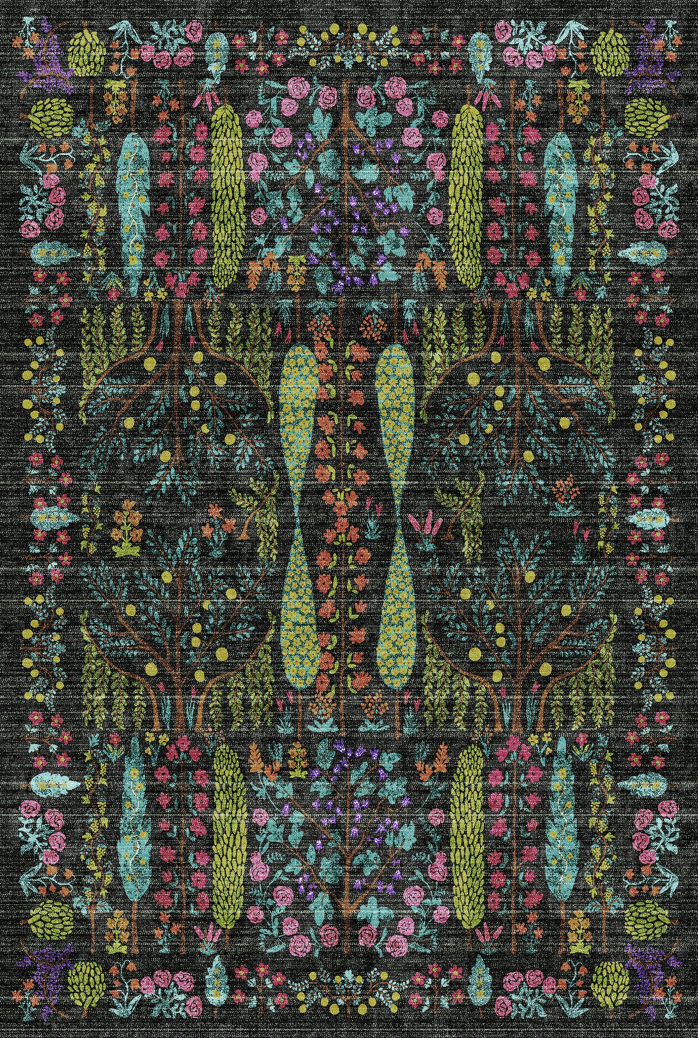 Annabelle Botanisk blommig matta
