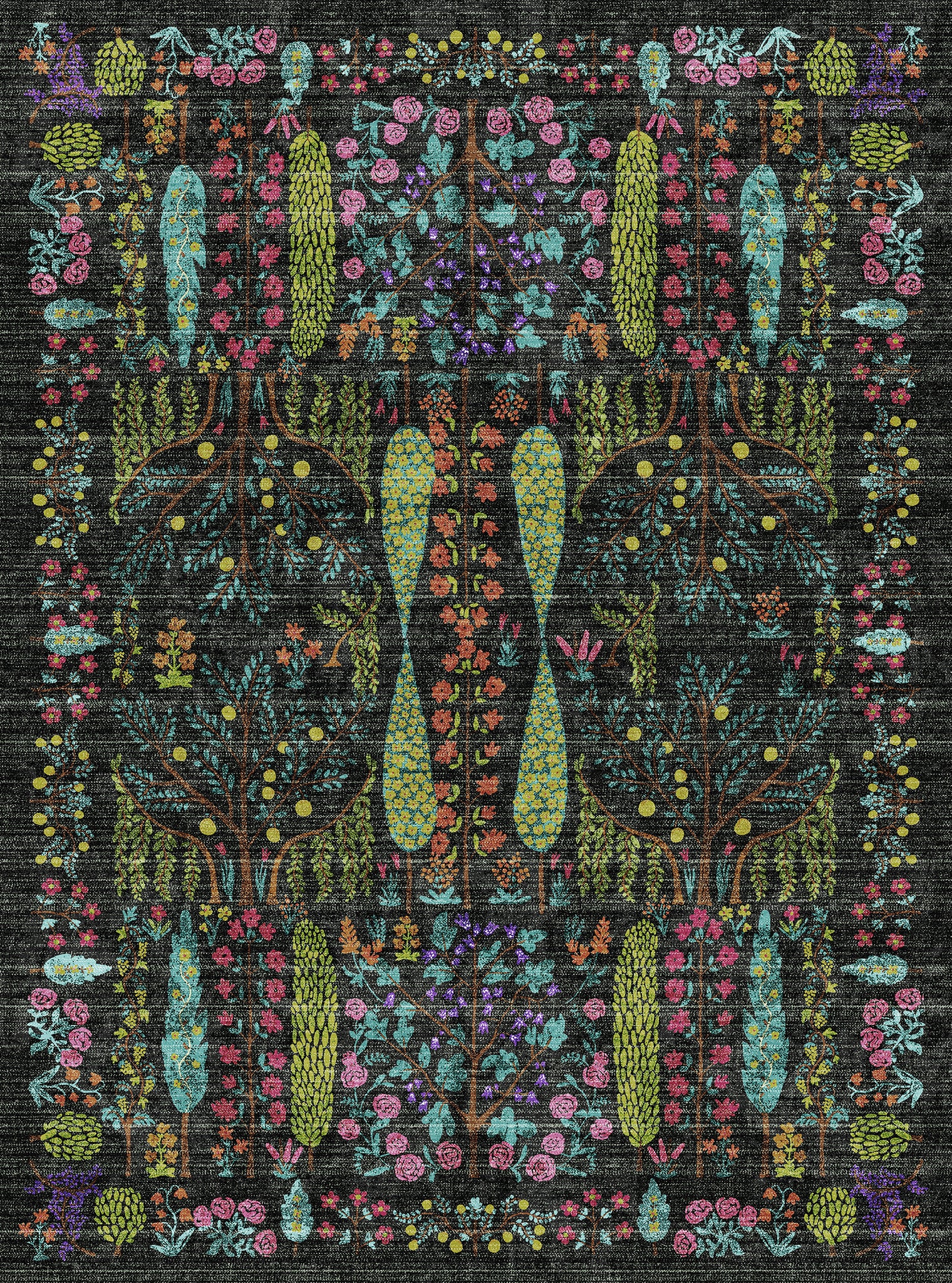 Annabelle Botanisk blommig matta