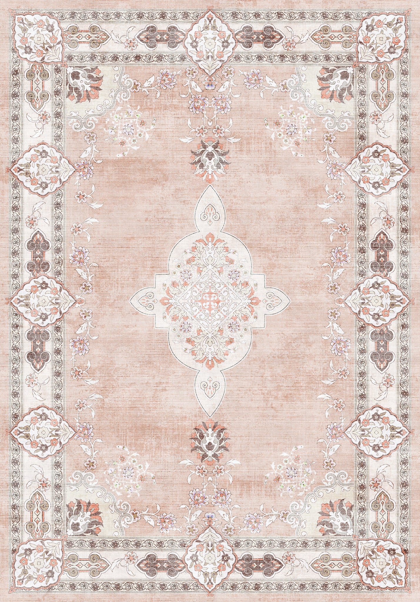 Maris Floral Medallion Design Rug