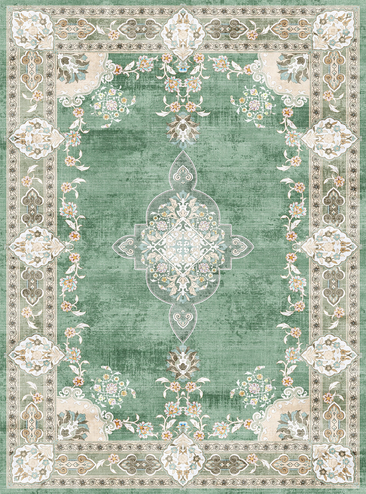 Maris Floral Medallion Design Rug