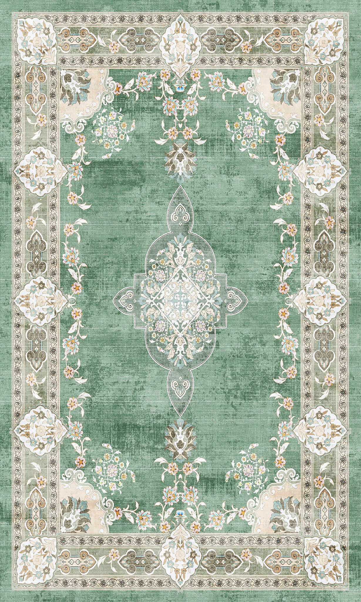 Maris Floral Medallion Design Rug