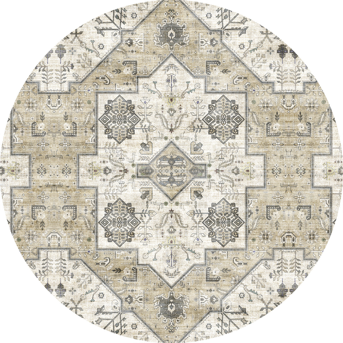 Dusk Vintage-Medaillon-Teppich