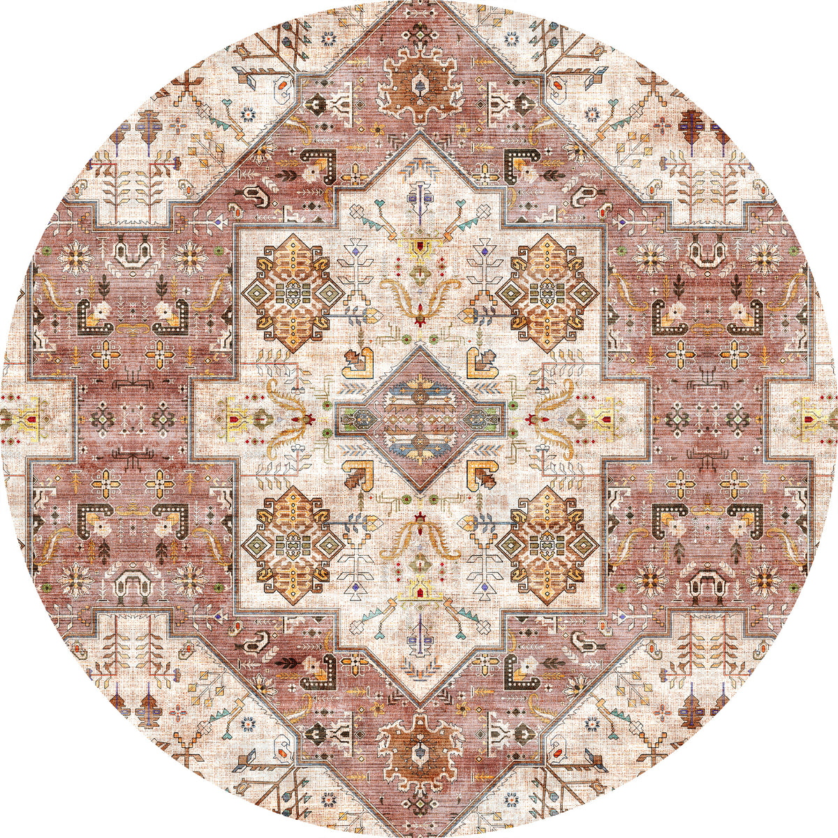 Dusk Vintage-Medaillon-Teppich
