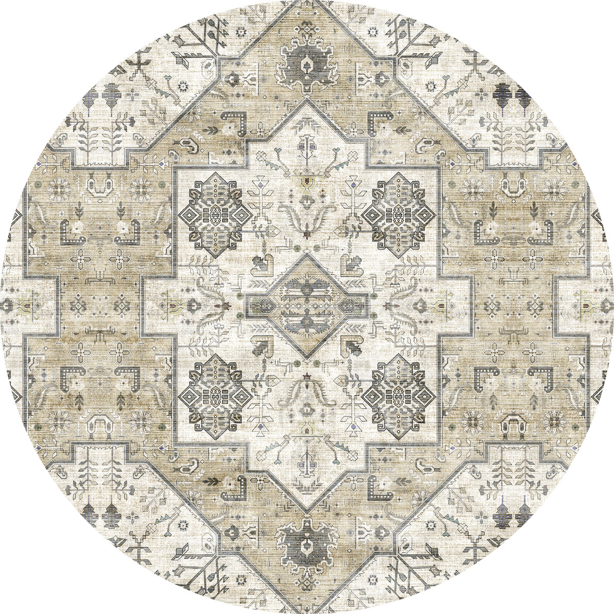Dusk Vintage-Medaillon-Teppich