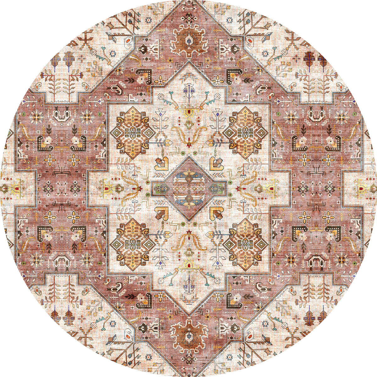 Dusk Vintage-Medaillon-Teppich