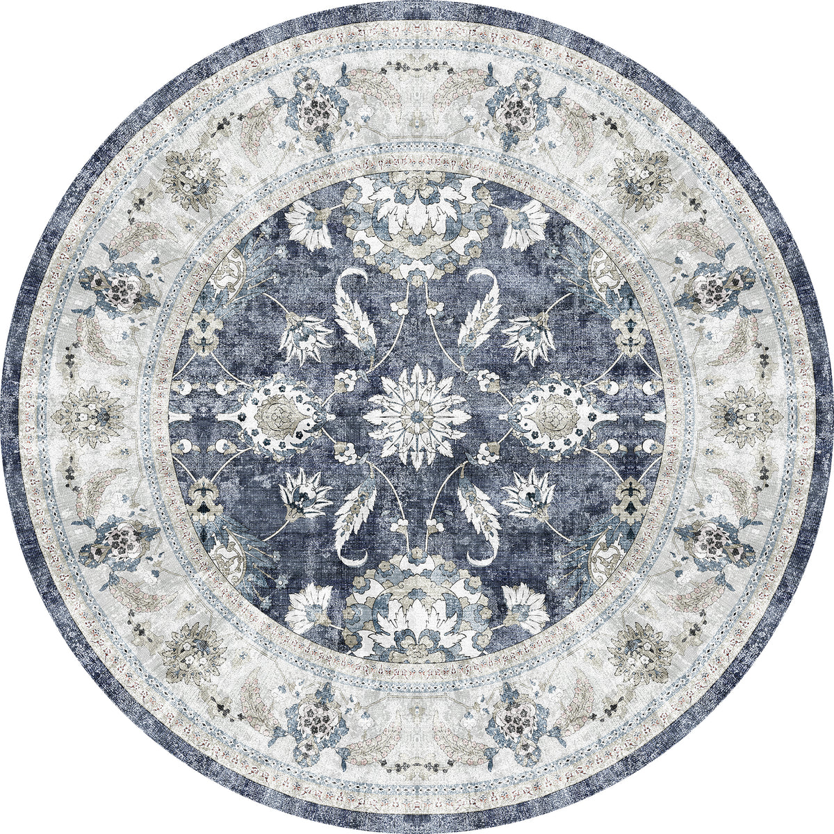 Cleo Traditioneller Teppich mit Blumenmuster