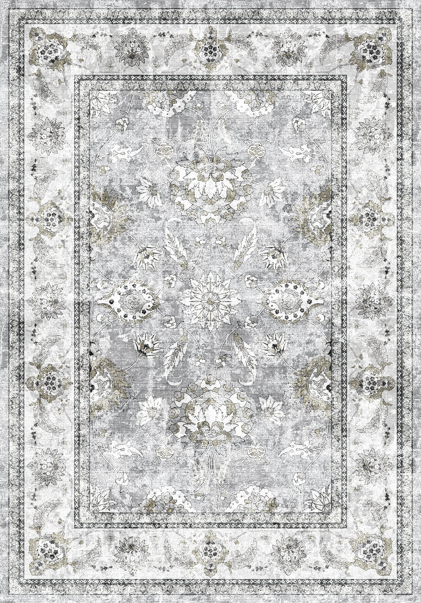 Cleo Traditional Floral Design Rug