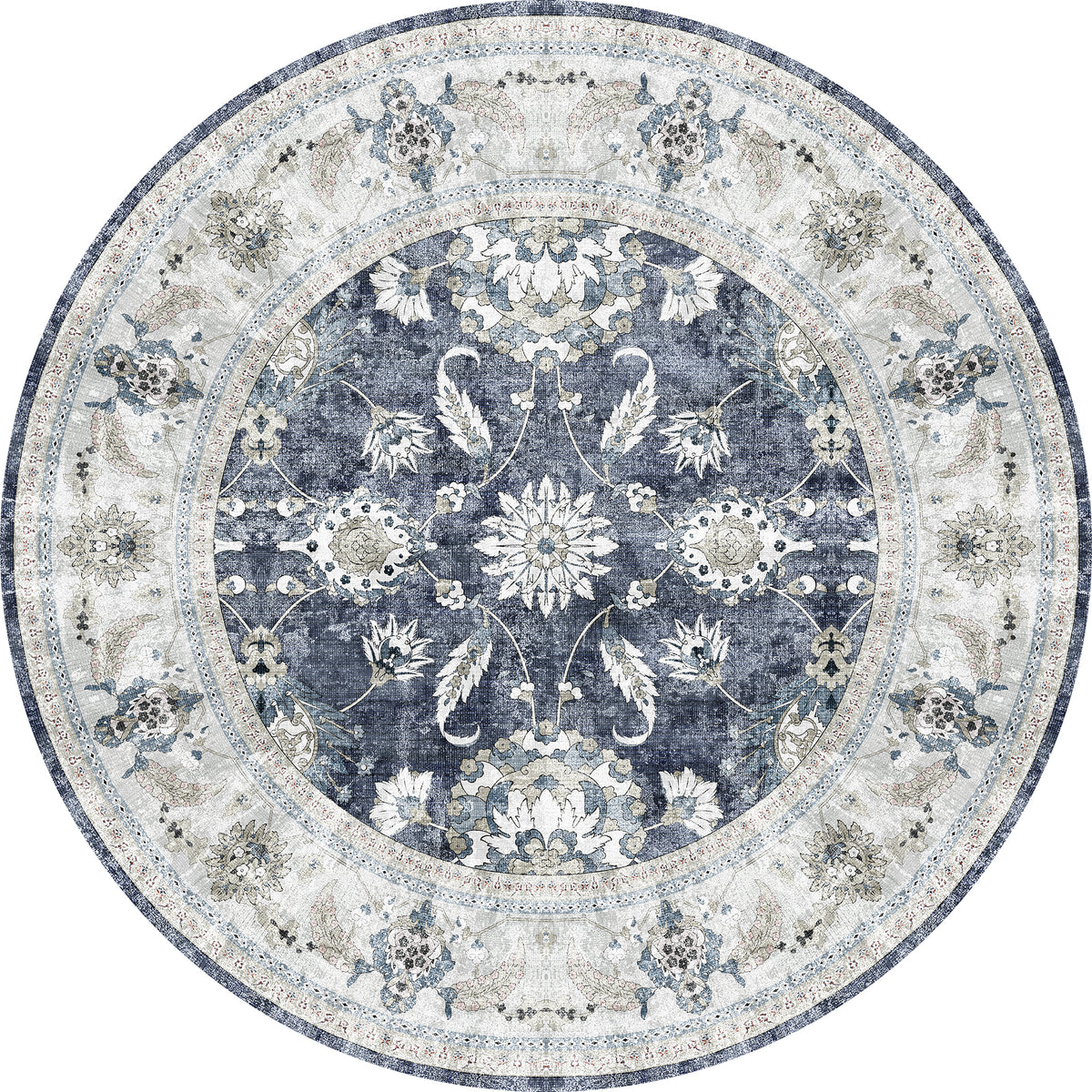 Cleo Traditioneller Teppich mit Blumenmuster