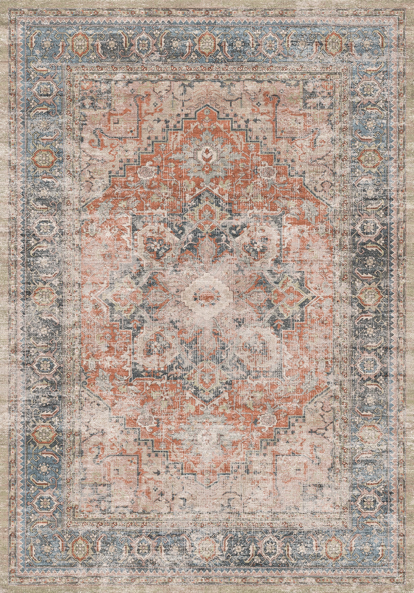 Alina Vintage-Medaillon-Teppich