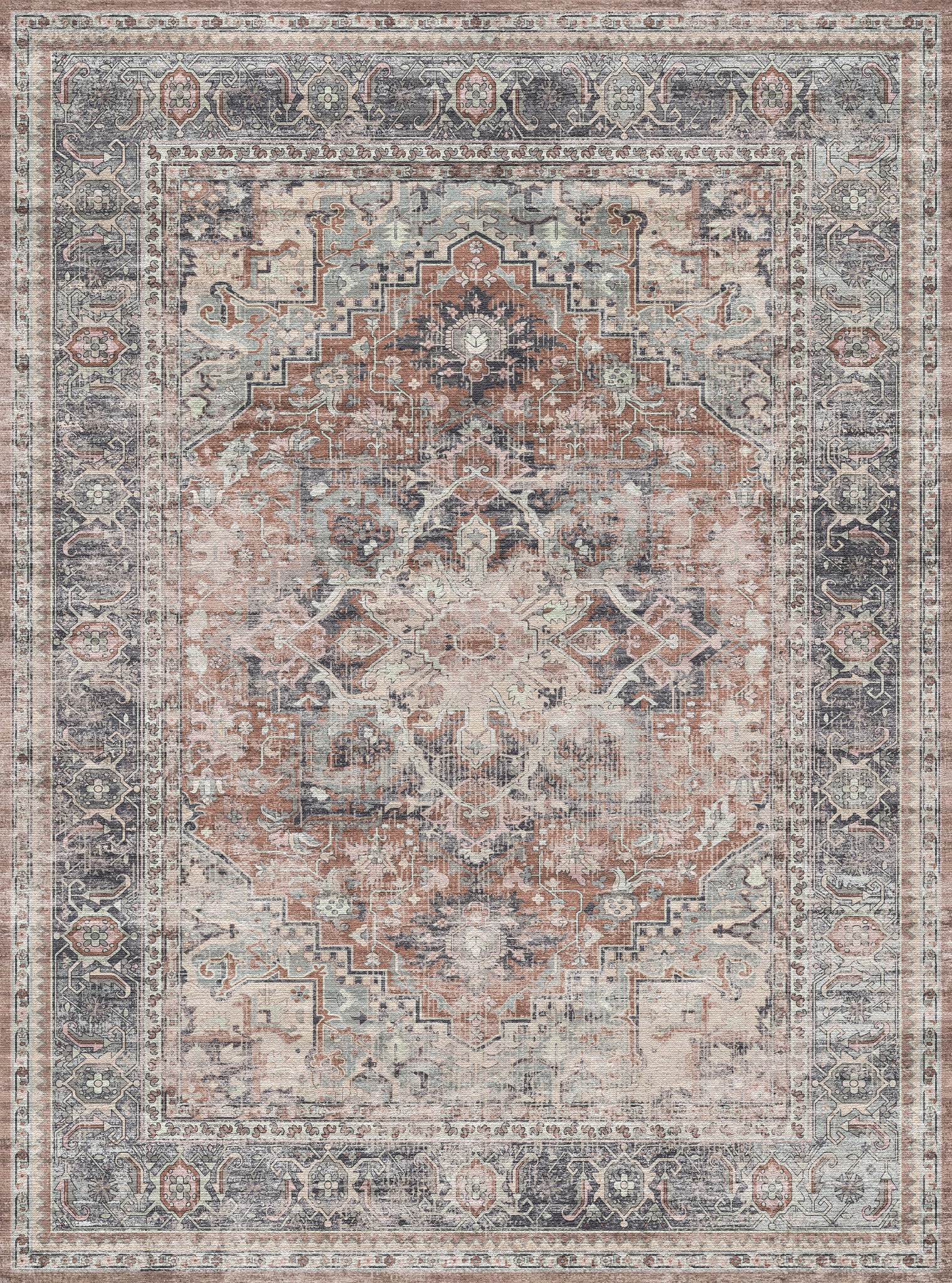 Alina Vintage Medallion Rug