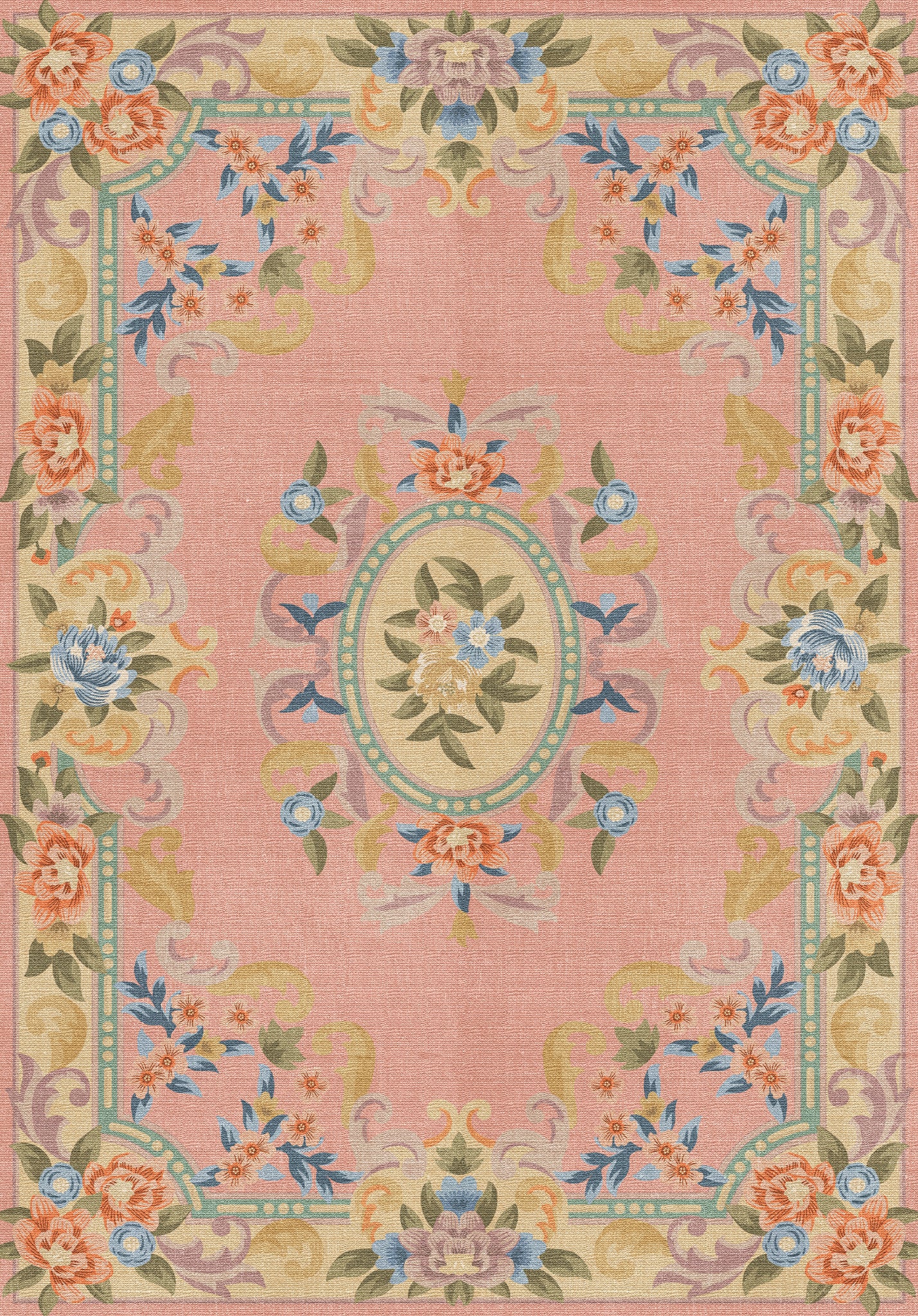 Matilda Romantisk blomma matta