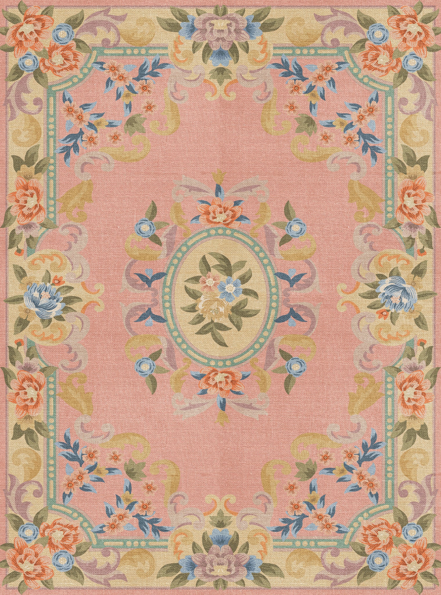 Matilda Romantisk blomma matta