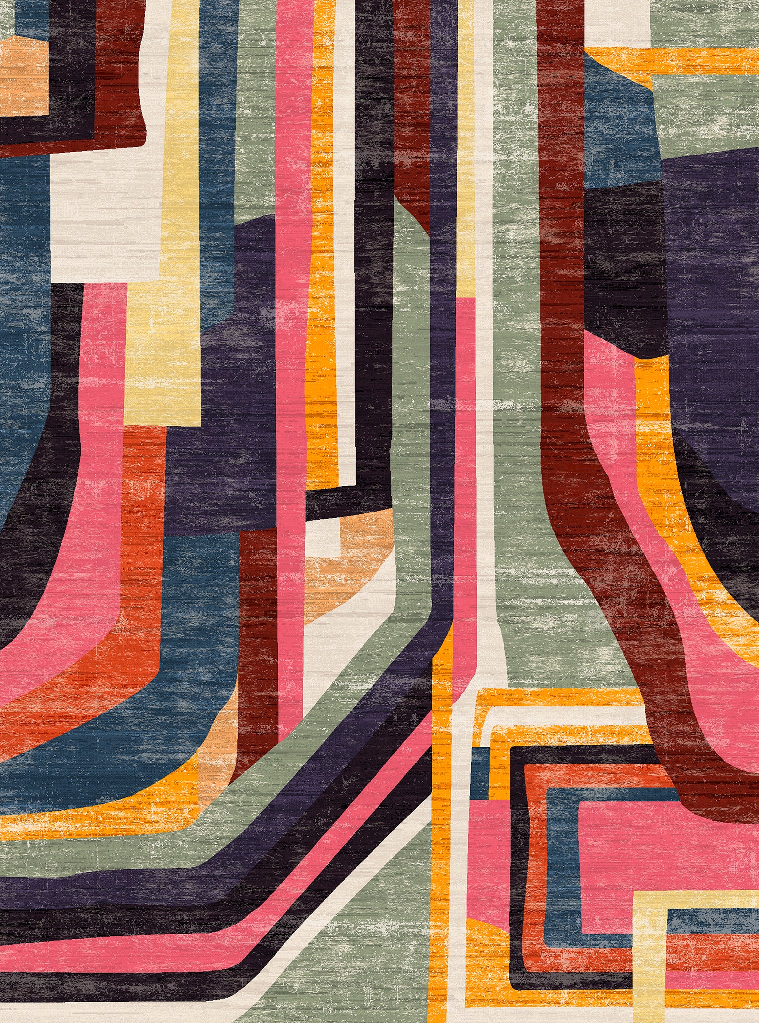 Lanora Abstract Geometric Rug