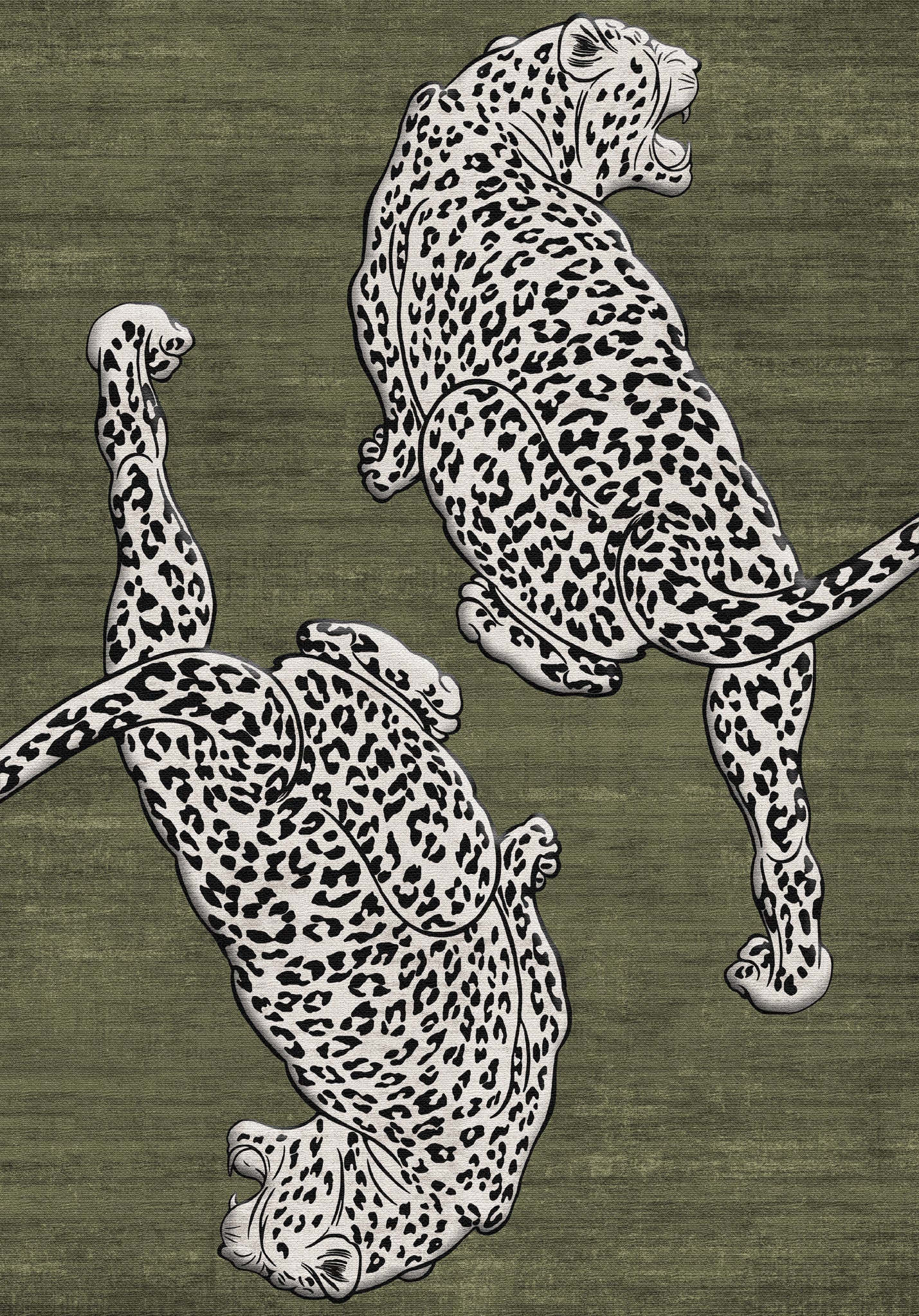 Cyrus Gewagter Teppich mit Leopardenmuster