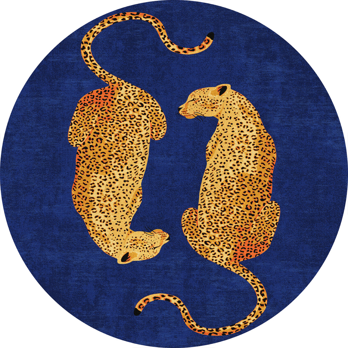 Sandy Chic Leopard Pattern Rug
