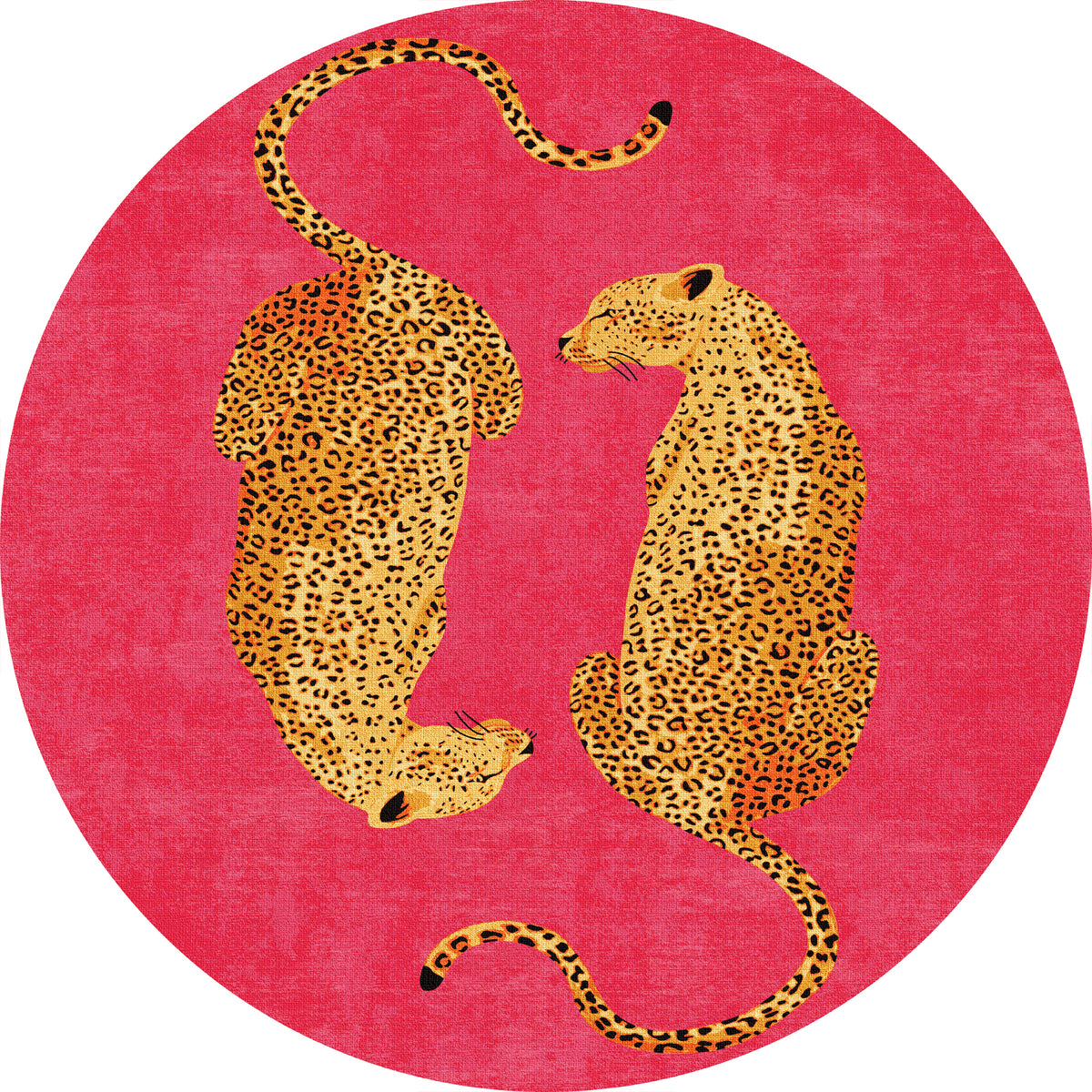 Sandy Chic Leopard Pattern Rug