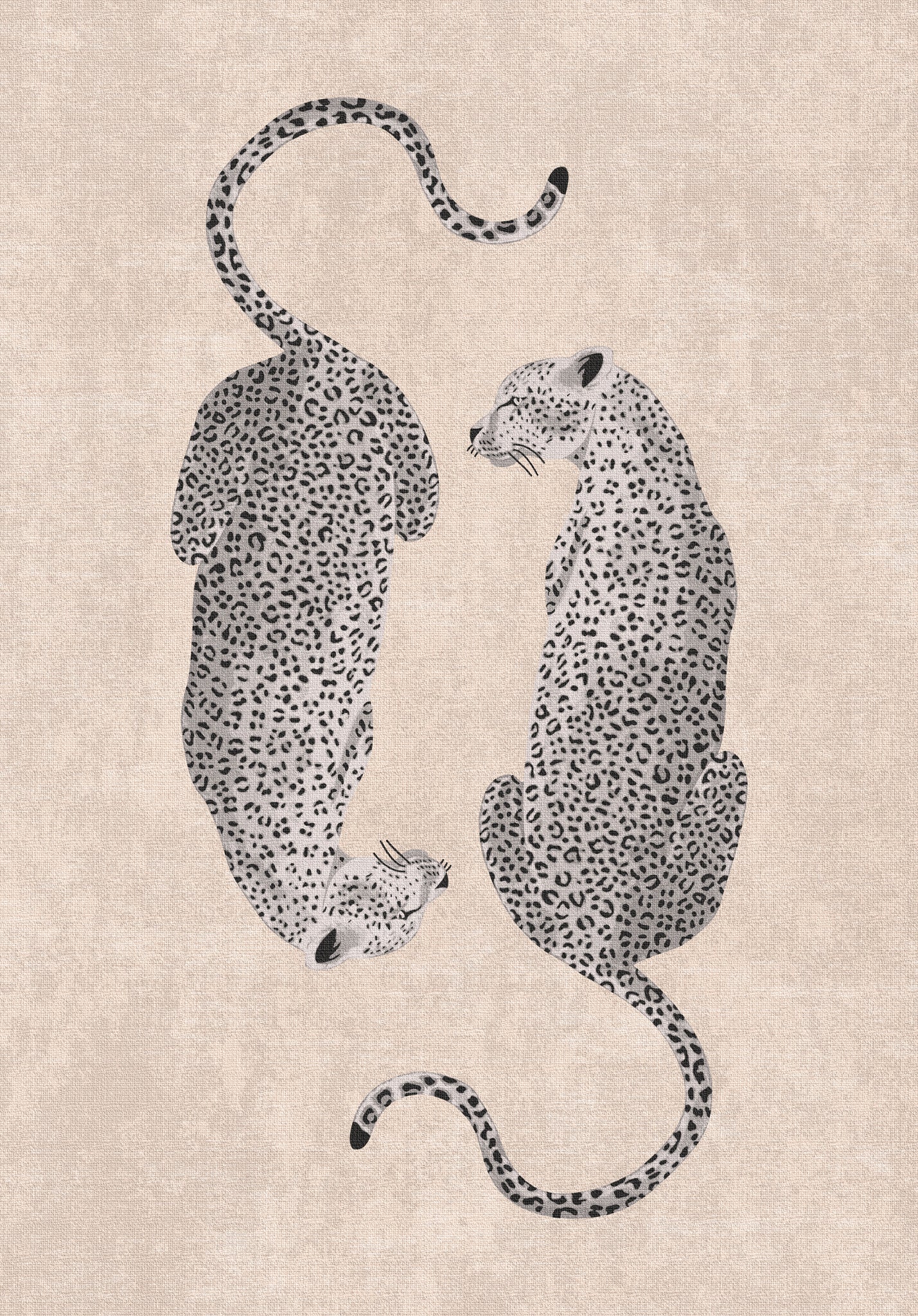 Sandy Chic Leopard Pattern Rug