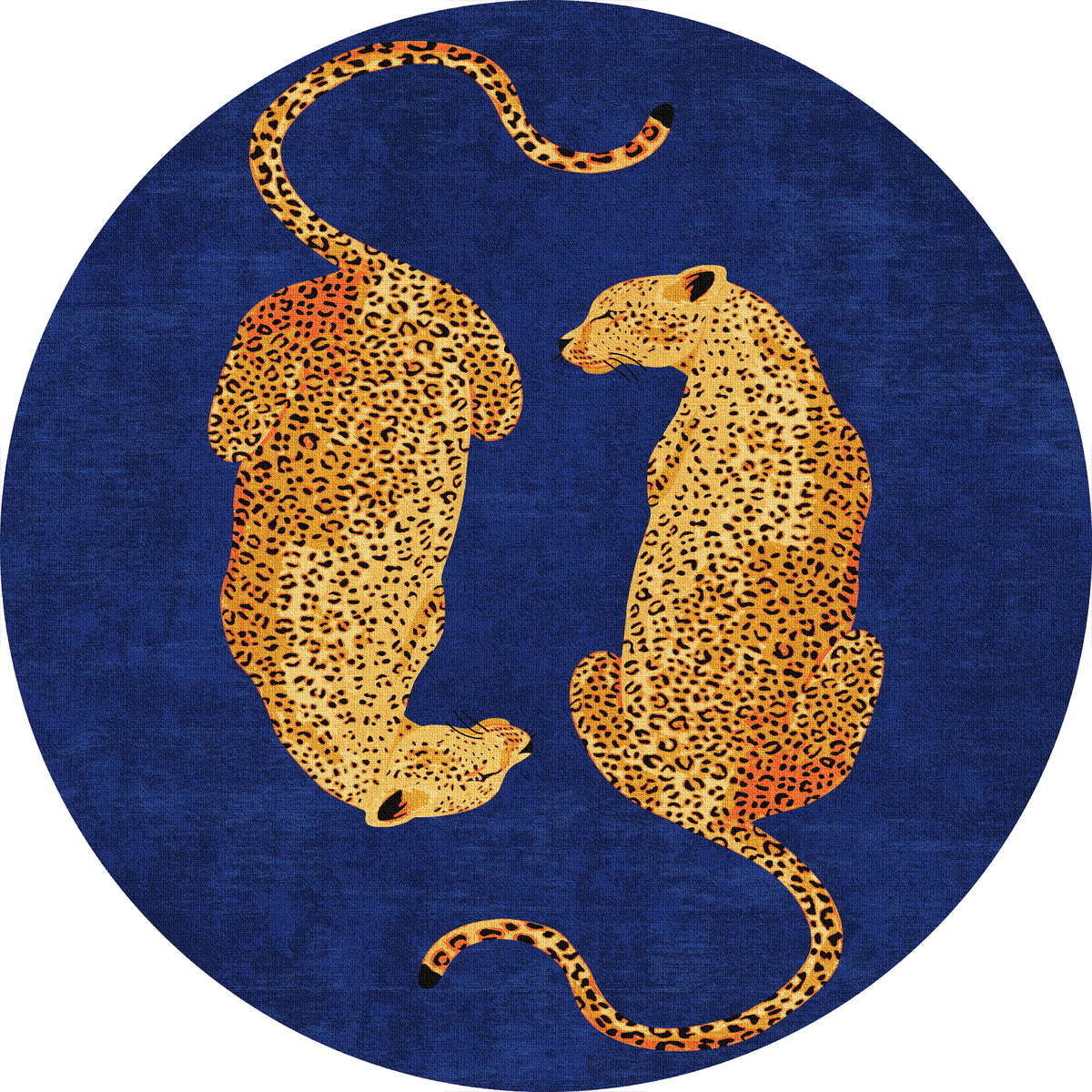 Sandy Chic Leopard Pattern Rug