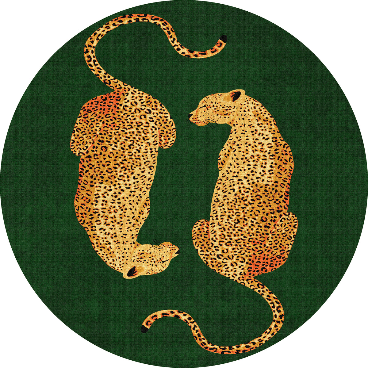 Sandy Chic Leopard Pattern Rug