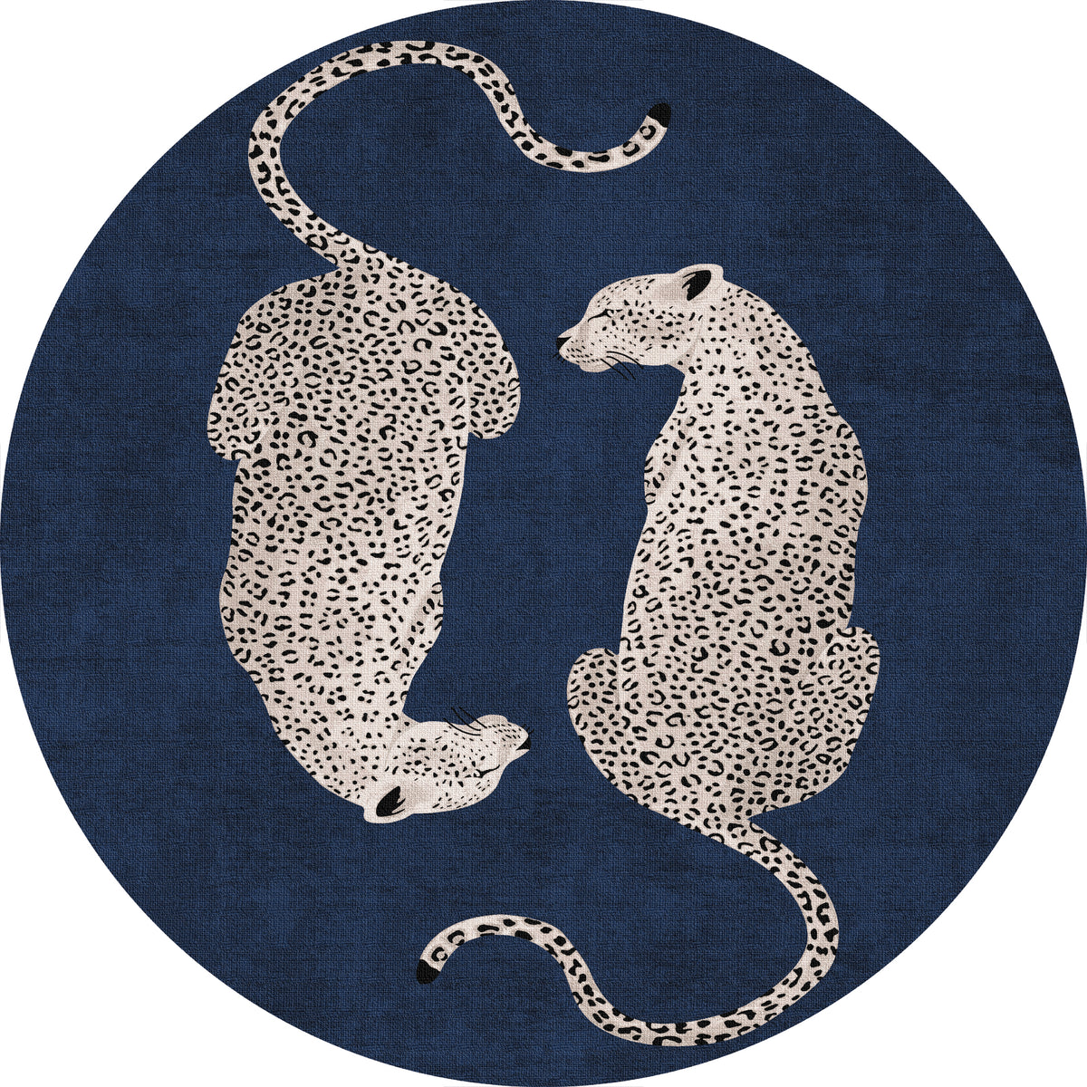 Sandy Chic Leopard Pattern Rug