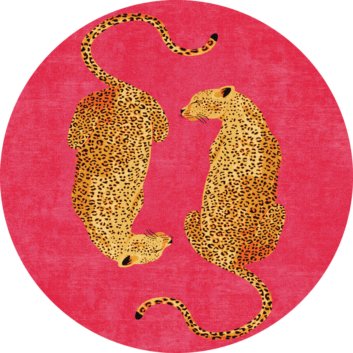 Sandy Chic Leopard Pattern Rug