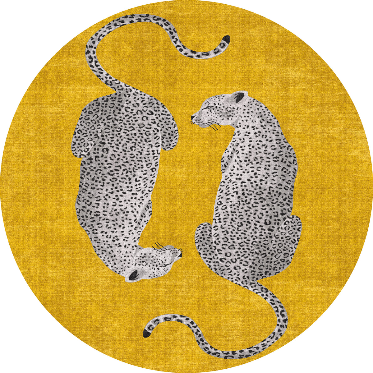 Sandy Chic Leopard Pattern Rug