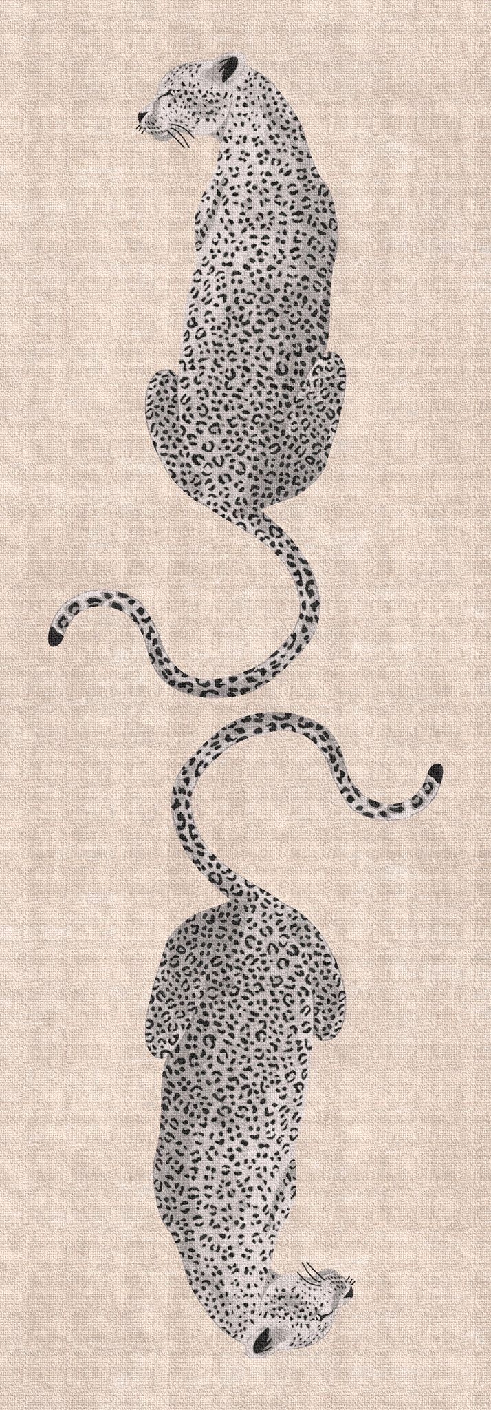 Sandy Alfombra con estampado de leopardo