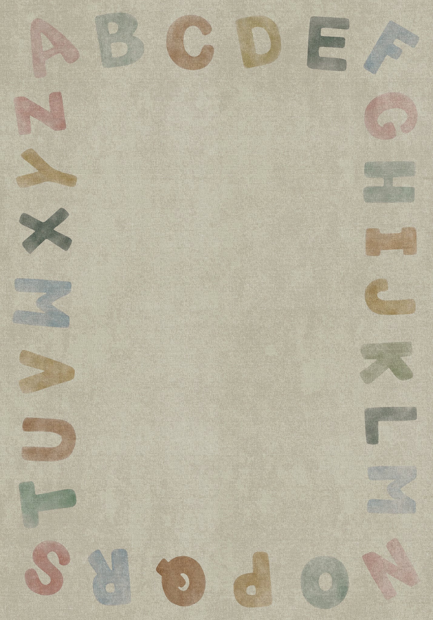 Izzy Alfabetet Border Matta