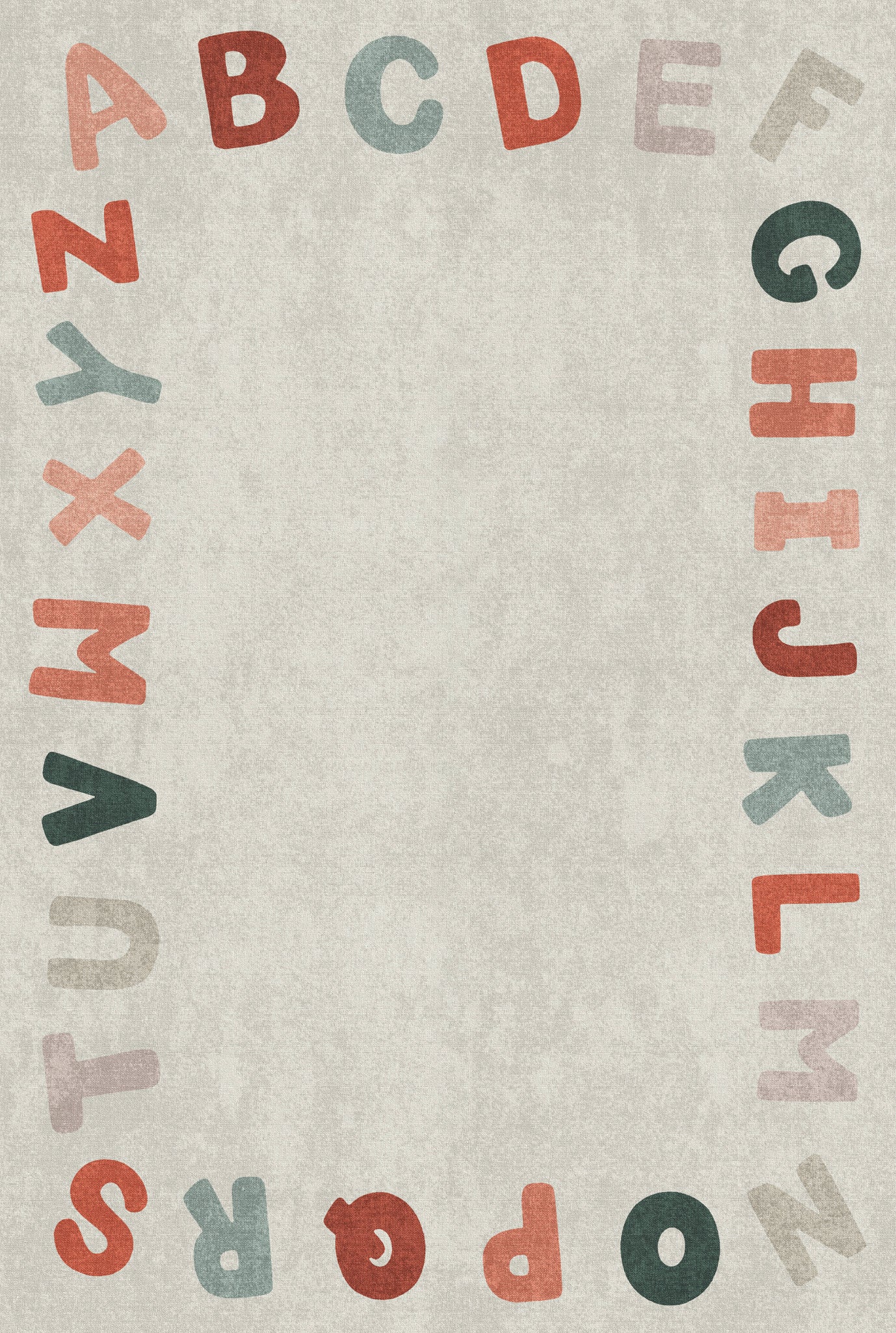 Izzy Alfabetet Border Matta