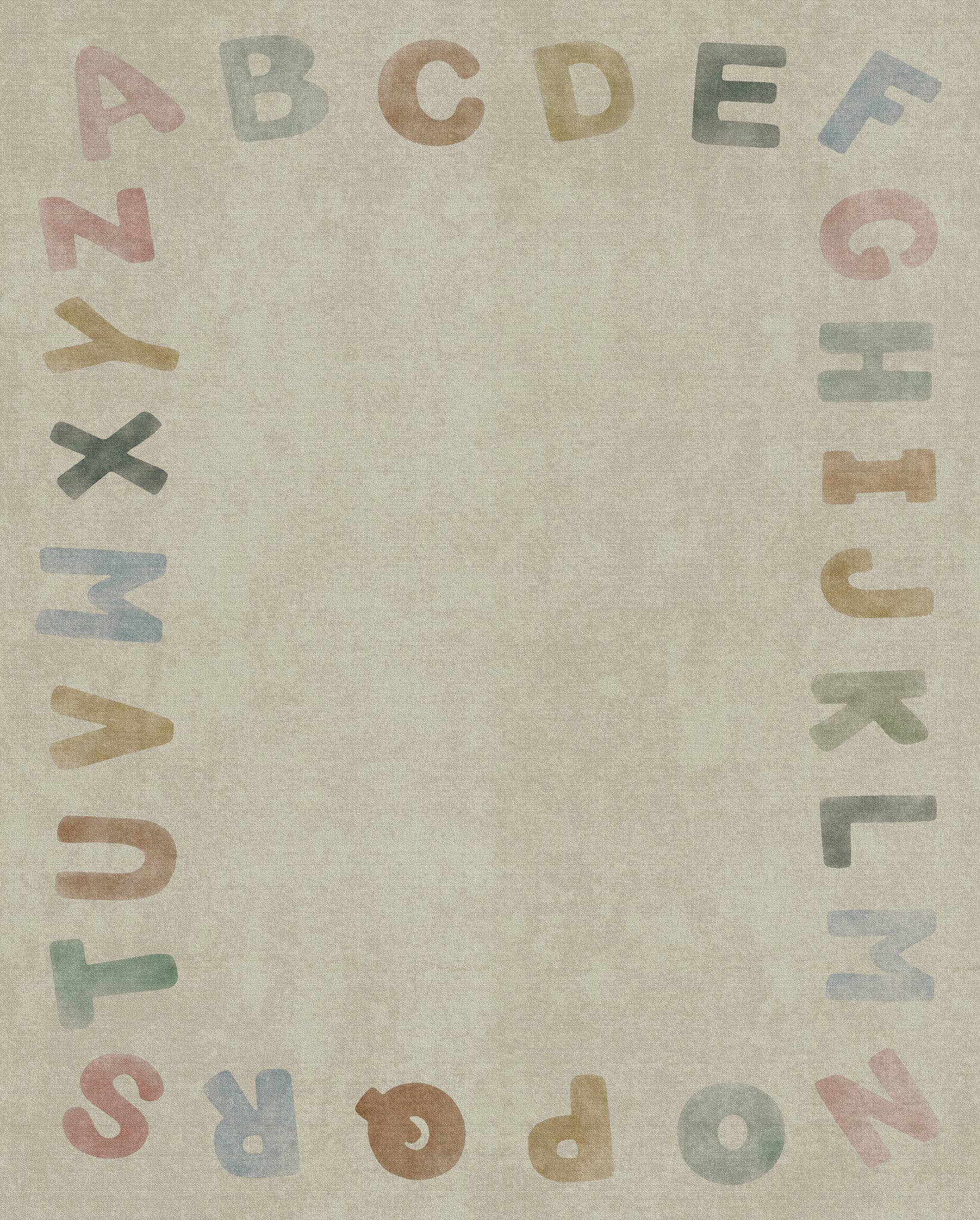 Izzy Alfabetet Border Matta