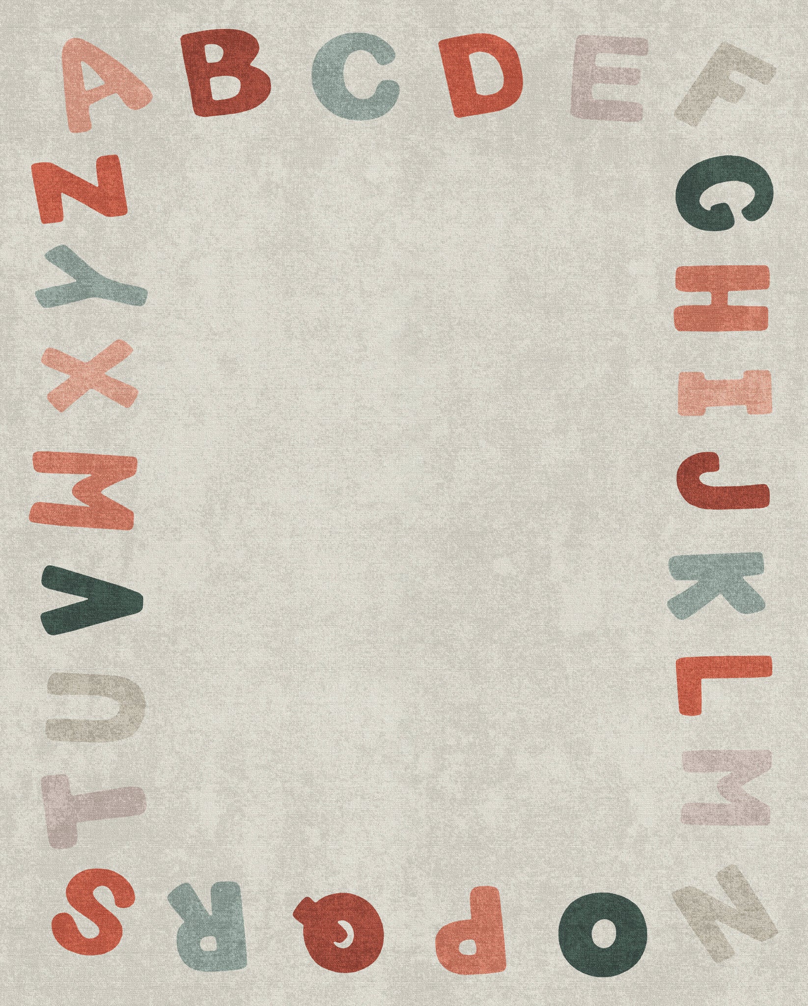 Izzy Alfabetet Border Matta