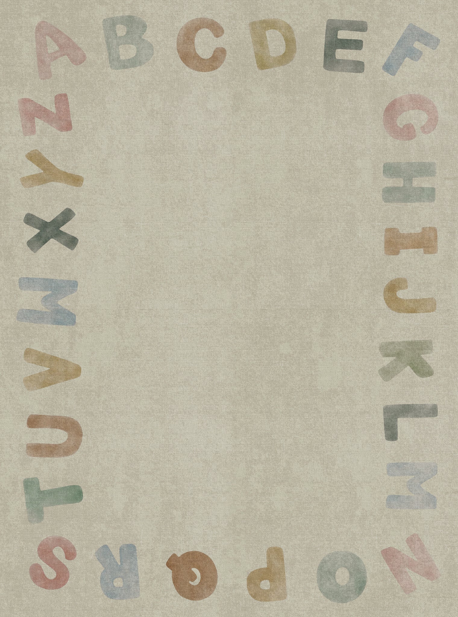 Izzy Alfabetet Border Matta